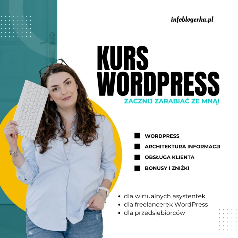 kurs online wordpress dla wirtualnych asystentek freelancerek infoblogerka kurs wordpress z certyfikatem