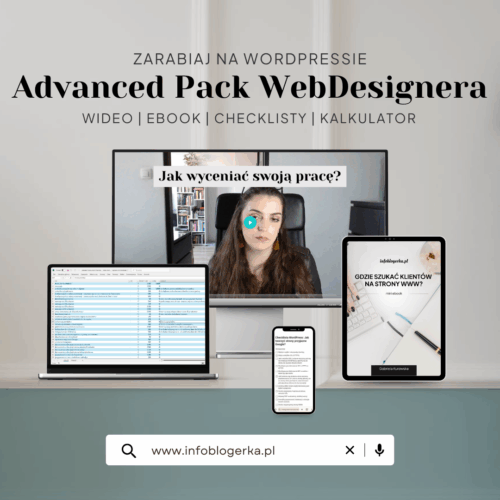 advanced pack webdesignera infoblogerka seo wycena stron www