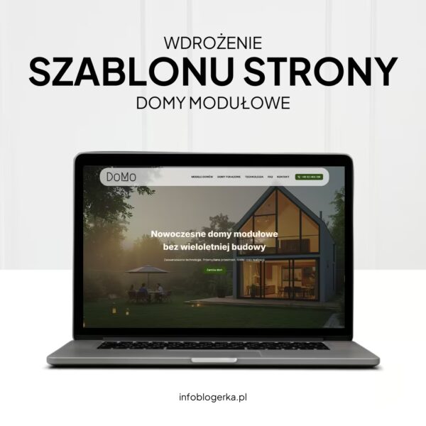 Wdrożenie szablonu gotowej strony internetowej (demo-2 DO)