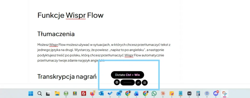 Wispr-Flow-zrzut-ekranu-z-aplikacji-windows-recenzja-infoblogerka