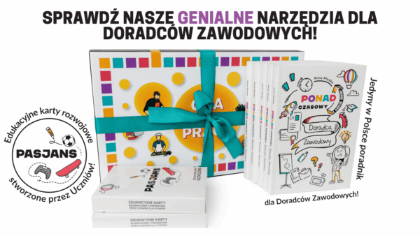 Ksiazka-poradnika-dla-doradcow-zawodowych-karty-edukacyjne-karty-coachingowe-narzedzia-dla-doradcow-zawodowych Gra o Pracę - edukacyjna gra planszowa