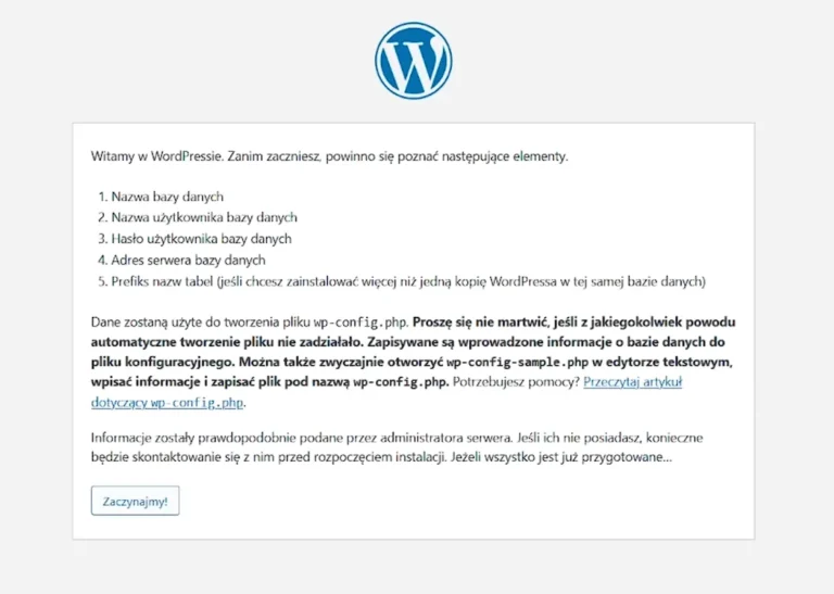 jak zainstalować wordpressa na serwerrze